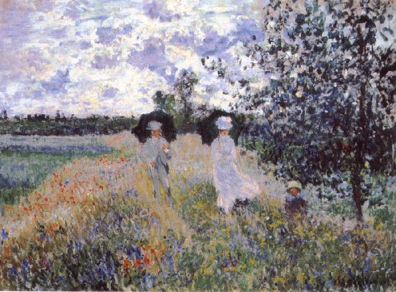 Claude Monet A Walk near Argenteuil France oil painting art